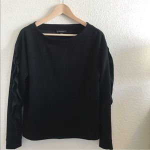 Banana Republic ruffle sleeve pullover